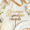 Akrylowy topper PIERWSZA KOMUNIA ŚWIĘTA
