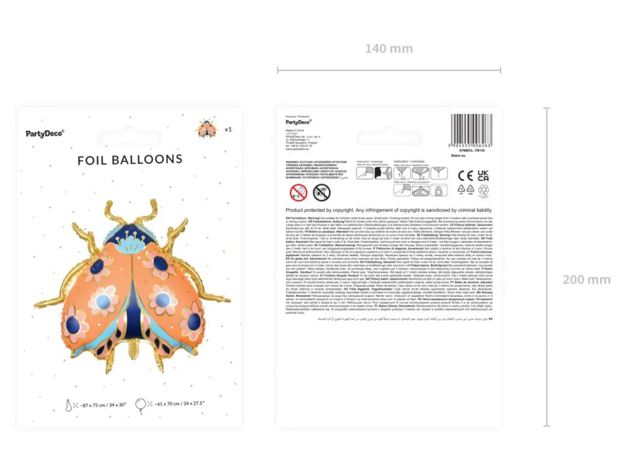 Balon BIEDRONKA 85cm