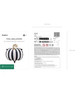 Balon DYNIA w paski czarno-białe