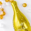 Balon foliowy butelka HAPPY NEW YEAR balon na sylwestra złoty