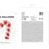 Balon foliowy CUKROWA LASKA czerwona
