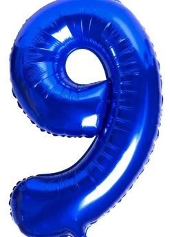 Balon foliowy CYFRA 9 chabrowy 100cm