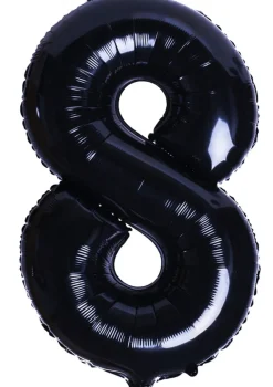 Balon foliowy CYFRA 8 czarny 100cm