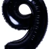 Balon foliowy CYFRA 9 czarny 100cm
