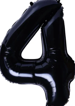 Balon foliowy CYFRA 4 czarny 100cm