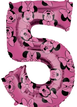 Balon foliowy CYFRA 5 Myszka Minnie