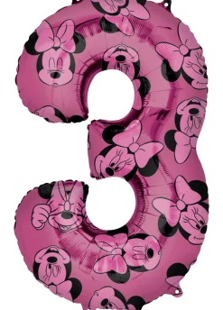 Balon foliowy CYFRA 3 Myszka Minnie
