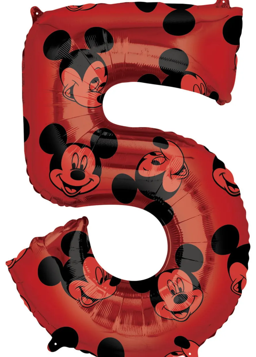 Balon foliowy CYFRA 5 Myszka Mickey