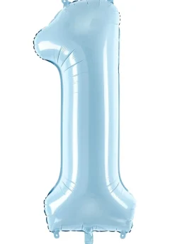 Balon foliowy CYFRA 1 niebieski 86cm