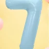 Balon foliowy CYFRA 7 niebieski 86cm