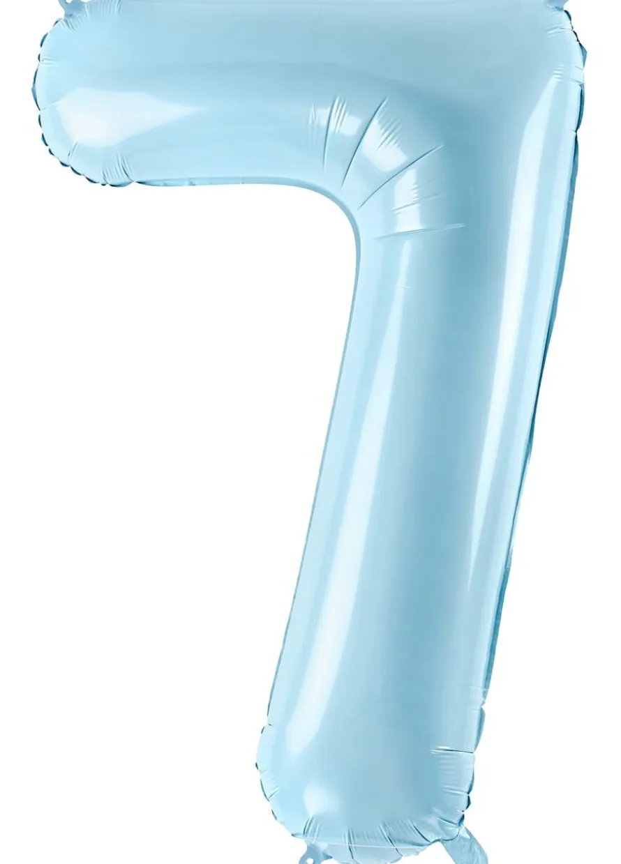 Balon foliowy CYFRA 7 niebieski 86cm
