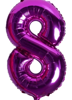 Balon foliowy CYFRA 8 różowy 100cm