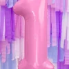 Balon foliowy CYFRA 1 różowy 86cm