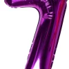 Balon foliowy CYFRA 7 różowy 100cm