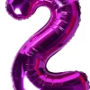Balon foliowy CYFRA 2 różowy 100cm