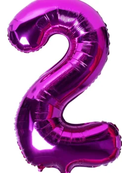Balon foliowy CYFRA 2 różowy 100cm