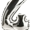 Balon foliowy CYFRA 4 srebrny 85cm