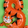 Balon foliowy CYFRA 8 tygrysek 42cm
