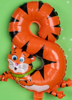 Balon foliowy CYFRA 8 tygrysek 42cm