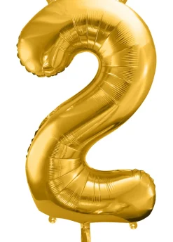 Balon foliowy CYFRA 2 złoty 86cm