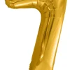 Balon foliowy CYFRA 7 złoty 86cm