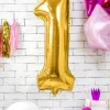 Balon foliowy CYFRA 1 złoty 86cm
