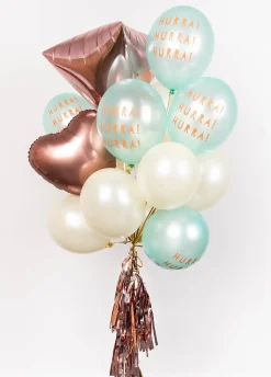 Balon foliowy DIAMENT różowe złoto (38cm x 43cm)