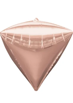 Balon foliowy DIAMENT różowe złoto (38cm x 43cm)