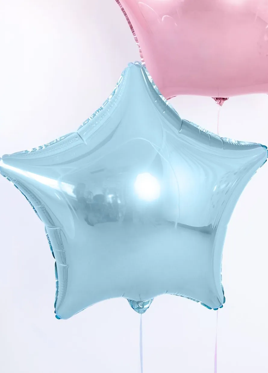 Balon foliowy GWIAZDA błękitny 48cm