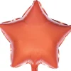 Balon foliowy GWIAZDA pomarańczowy 45cm