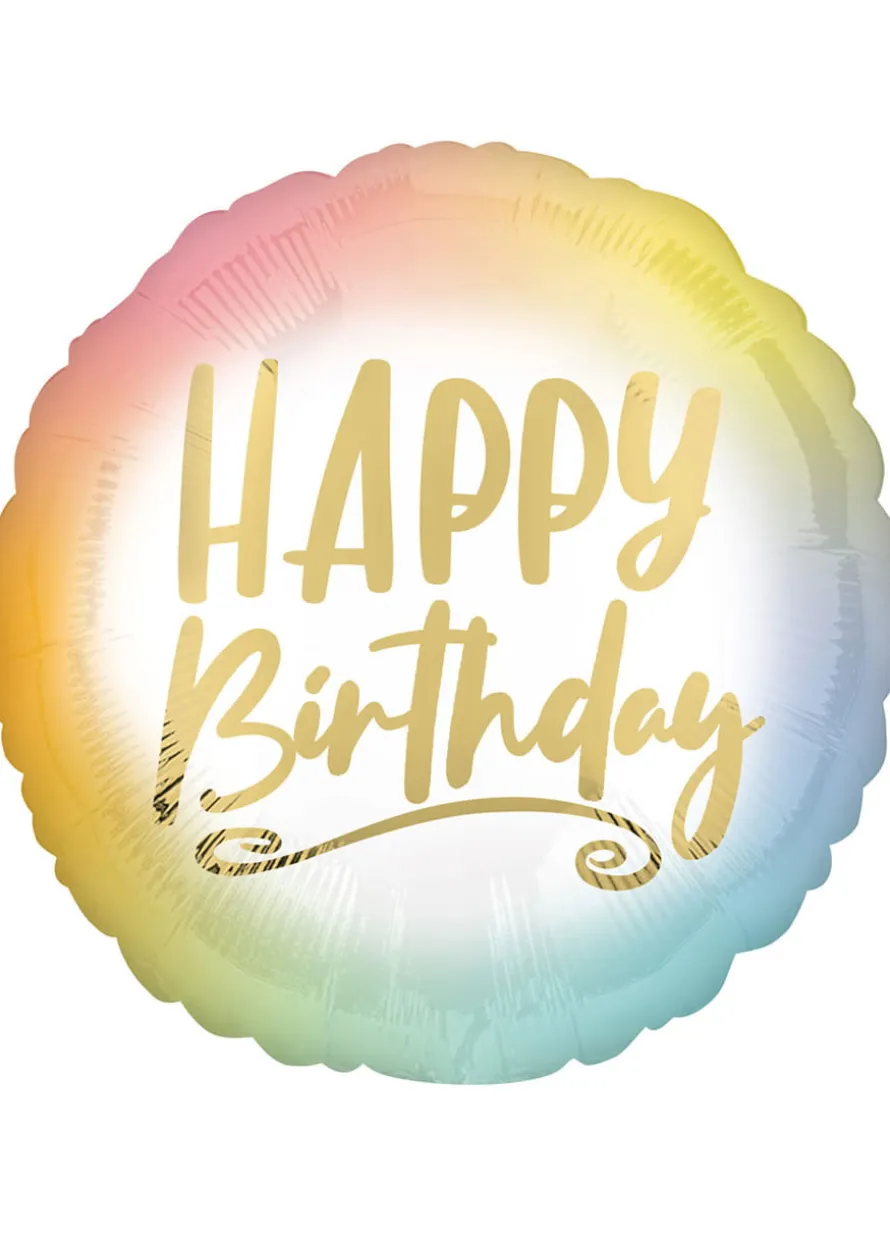 Balon foliowy HAPPY BIRTHDAY ombre