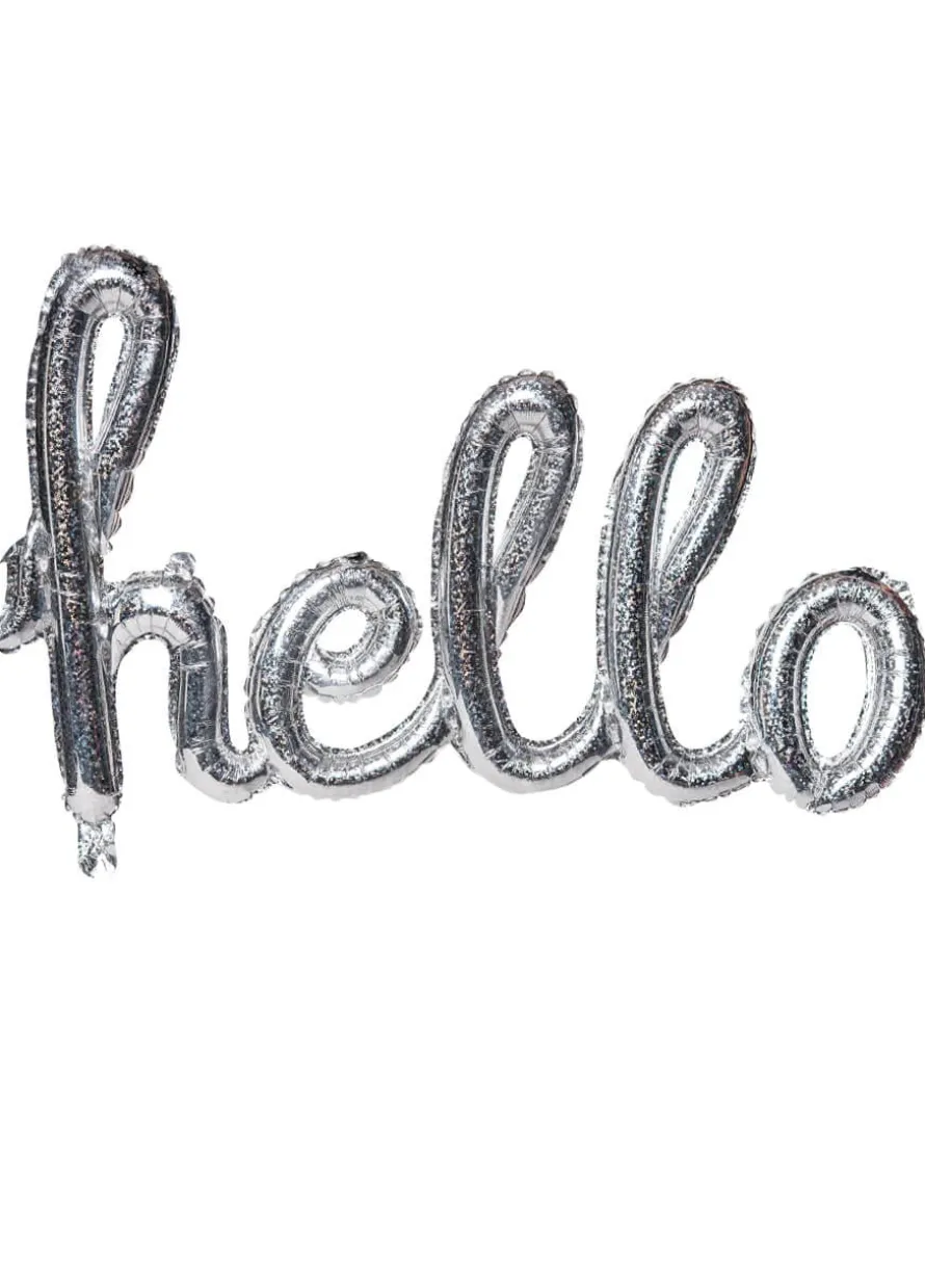 Balon foliowy HELLO holograficzny