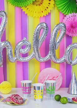 Balon foliowy HELLO holograficzny