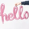Balon foliowy HELLO różowy