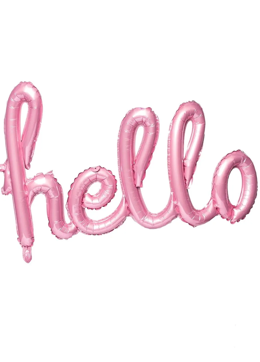 Balon foliowy HELLO różowy