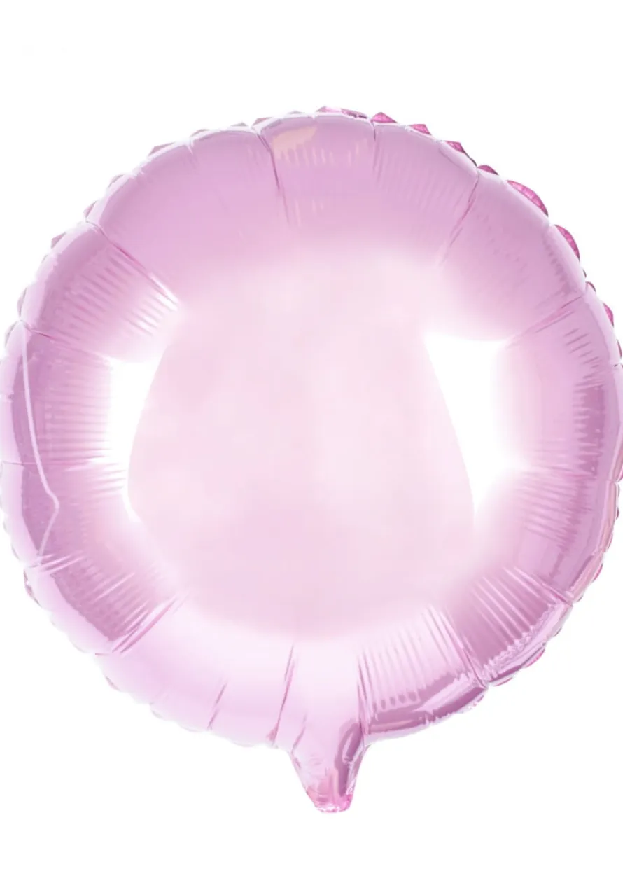Balon foliowy KOŁO jasnoróżowy 45cm