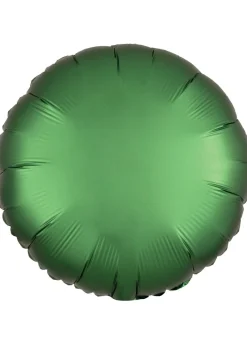 Balon foliowy KOŁO SATYNOWE szmaragdowy 43cm