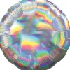 Balon foliowy KOŁO srebrny holograficzny 55cm