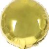 Balon foliowy KOŁO złoty 45cm