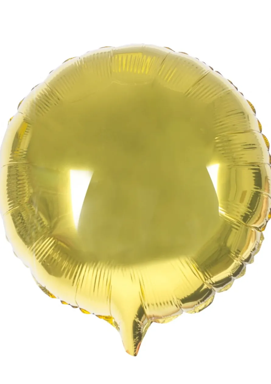 Balon foliowy KOŁO złoty 45cm