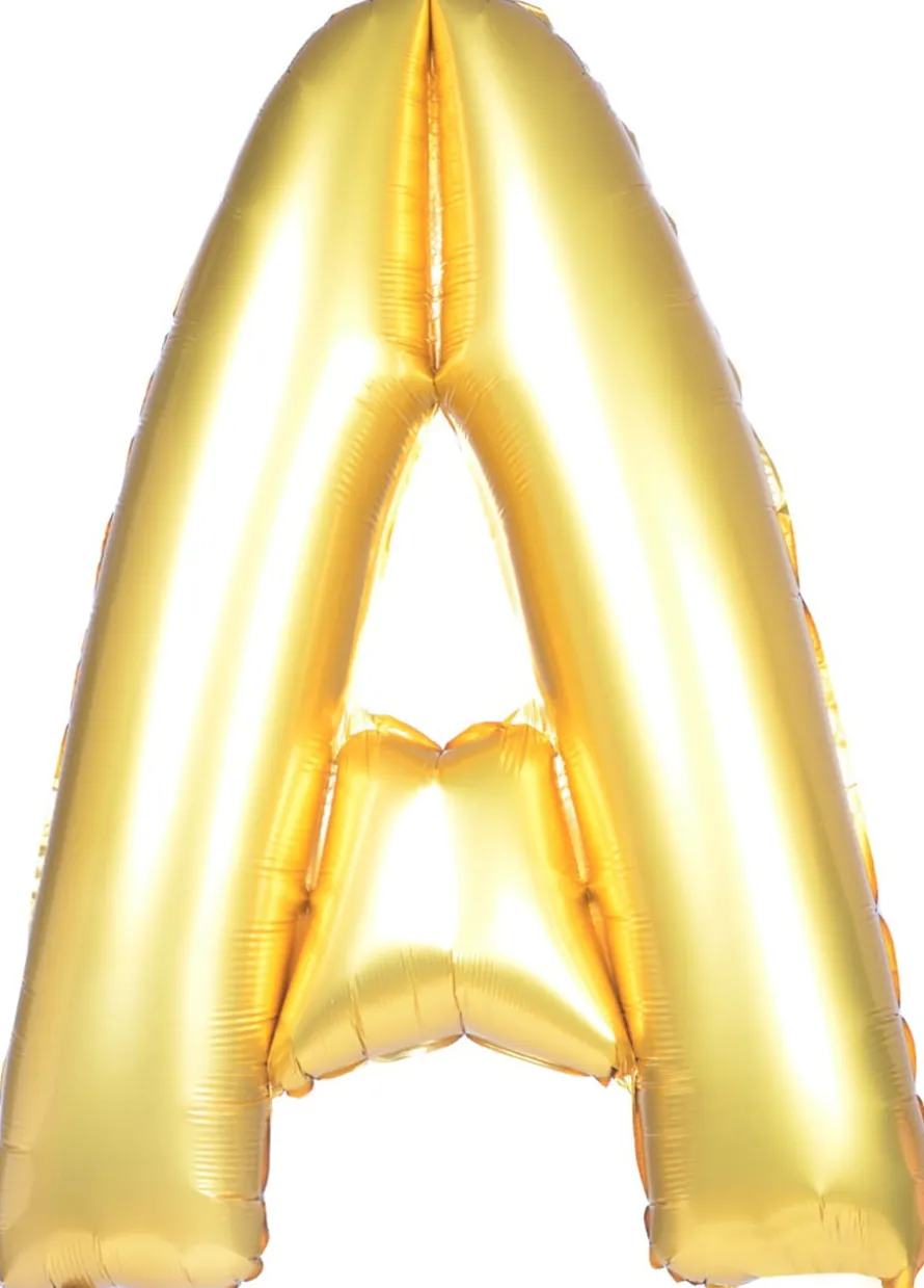 Balon foliowy LITERKA A żółty 85cm
