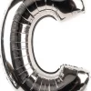 Balon foliowy LITERKA C srebrny 85cm