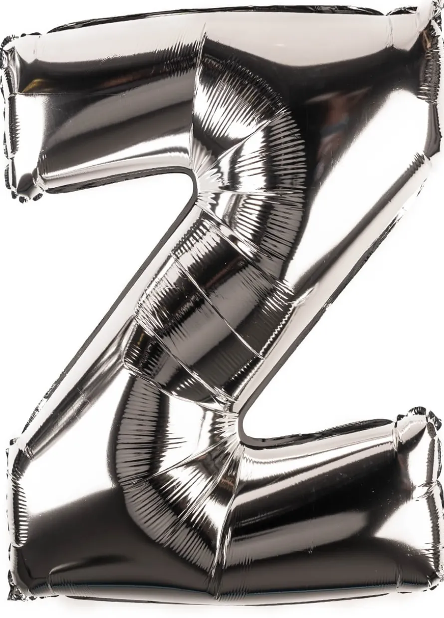 Balon foliowy LITERKA Z srebrny 85cm