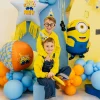 Balon foliowy MINIONKI gwiazda z frędzlami