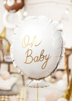 Balon foliowy na baby shower OH BABY