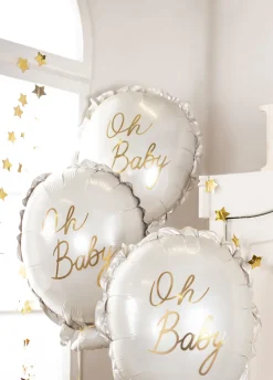 Balon foliowy na baby shower OH BABY