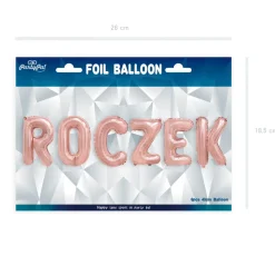 Balon foliowy napis ROCZEK rose gold