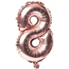 Balon foliowy na powietrze CYFRA 8 rose gold