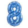 Balon foliowy na powietrze CYFRA 8 błękitny 40cm