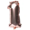 Balon foliowy na powietrze CYFRA 1 rose gold